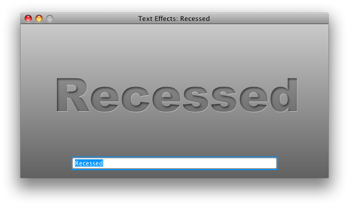 Recessed