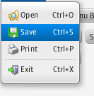 New to JavaFX 1.3: Menus