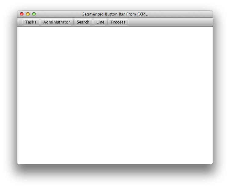 Unstyled SegmentedButtonBar