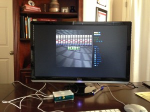 BrickBreaker running on a Raspberry PI